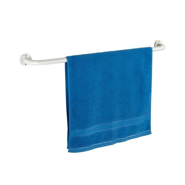 Suport de perete pentru prosoape Wenko Basic, 80 cm, alb-image-3