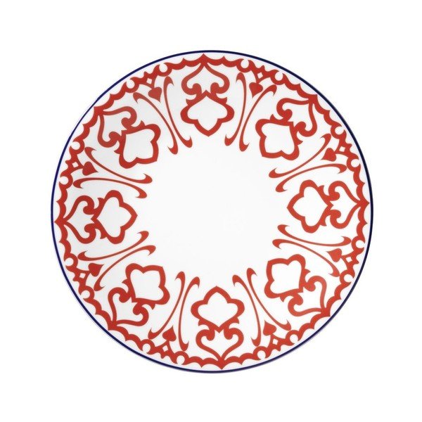 Set 24 vase din porțelan Kütahya Porselen Desen, alb - roșu-image-4