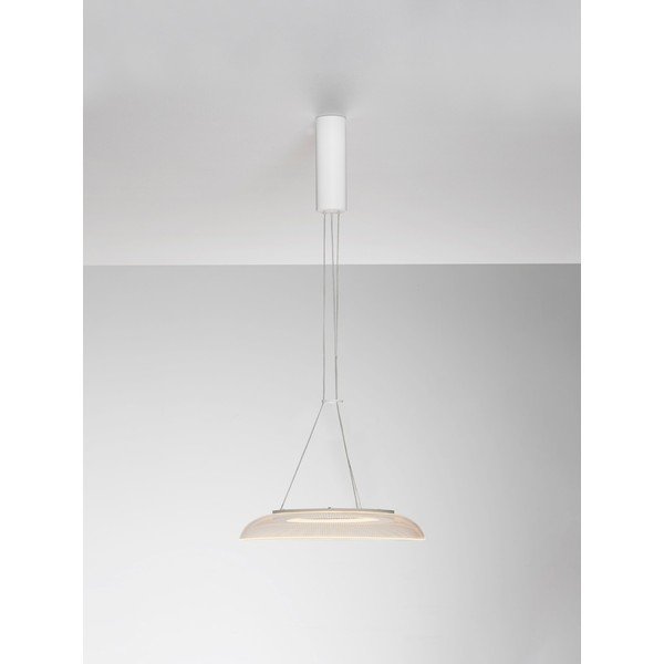 Lustră alb mat LED din aluminiu cu abajur din sticlă acrilică ø 40 cm Mantle – Nova Luce-image-3
