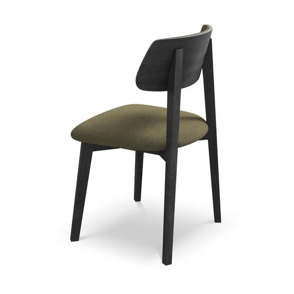 Scaun de dining verde din lemn masiv Niu – Makamii-image-3