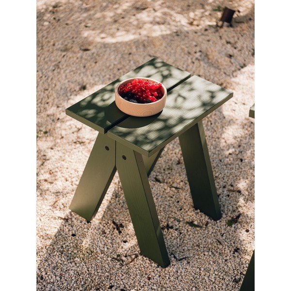 Scaun de grădină verde din lemn masiv Navo – noo.ma-image-1