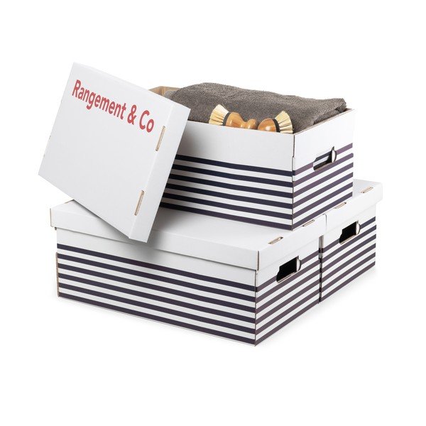 Set 3 cutii pentru depozitare Compactor Marinieres-image-4