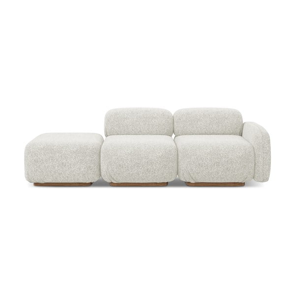 Șezlong modular crem (cu colț pe partea dreaptă) Ailani – Makamii