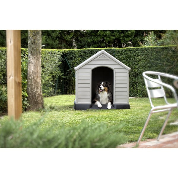 Căsuță pentru animale gri pentru câini 95x99 cm – Curver-image-2