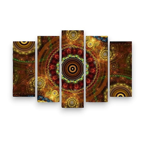 Tablou din mai multe piese Boho, 105 x 70 cm