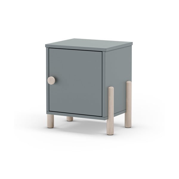 Noptieră de copii verde prăfuit din lemn de pin Enola – Marckeric-image-3