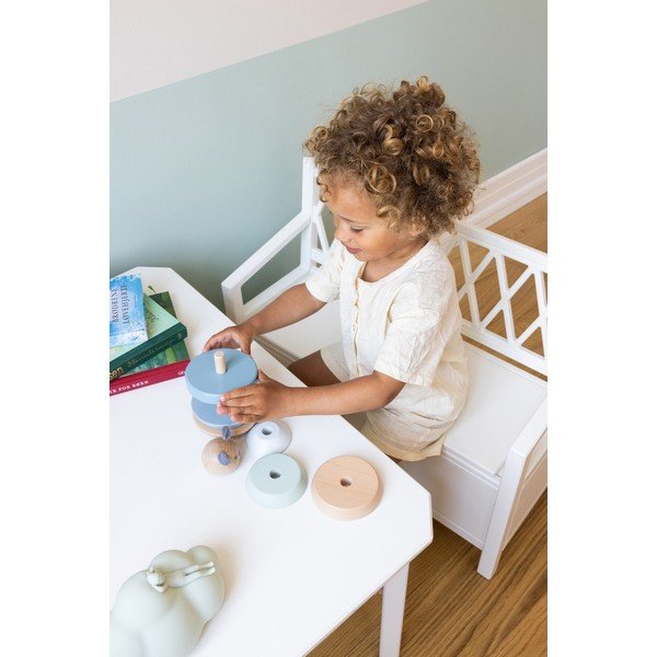 Bancă de copii albă Harlequin – Cam Cam Copenhagen-image-4