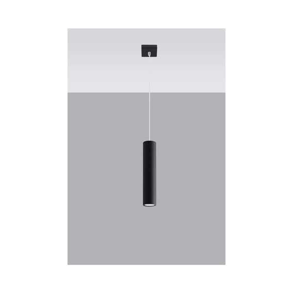 Lustră neagră din metal Castro – Sollux-image-2