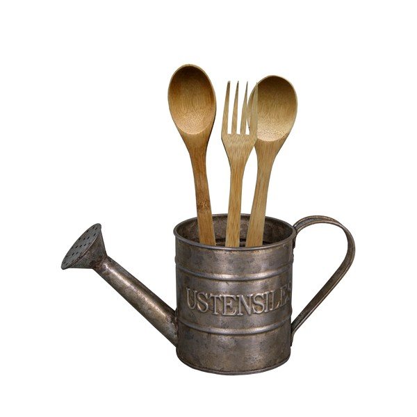 Set suport din zinc și ustensile de bucătărie Antic Line, ø 10 cm,
