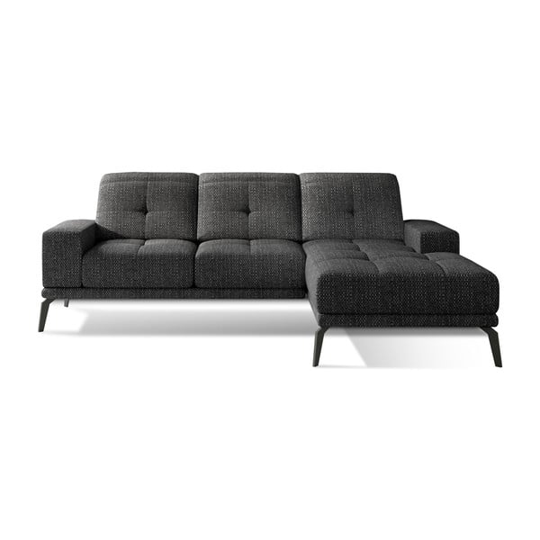 Colțar negru (cu colț pe partea dreaptă/cu șezlong) Torrense – ELTAP