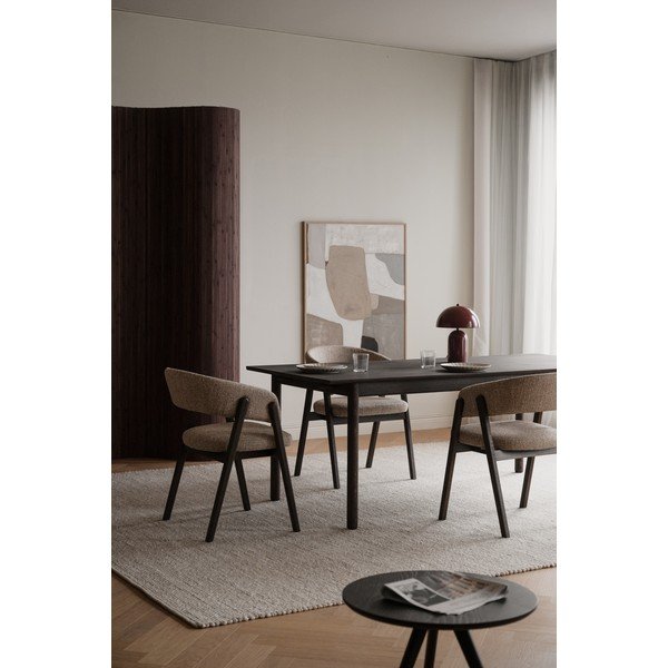 Masă de dining extensibilă din lemn de stejar 90x205 cm Derrymore – Rowico-image-1