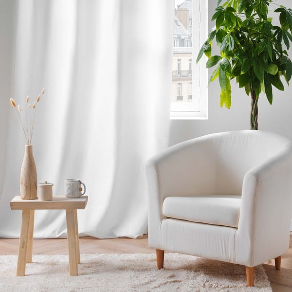 Draperie albă termoizolantă din microfibră 135x260 cm Micropolar – douceur d'intérieur-image-4
