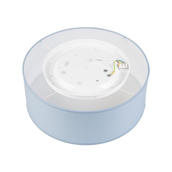 Plafonieră albastră cu abajur textil ø 35 cm Vivian – LAMKUR-image-2