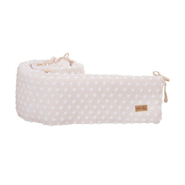 Apărătoare pentru pătuț bej din amestec de bumbac 170 cm Frosty Almond – Roba-image-2