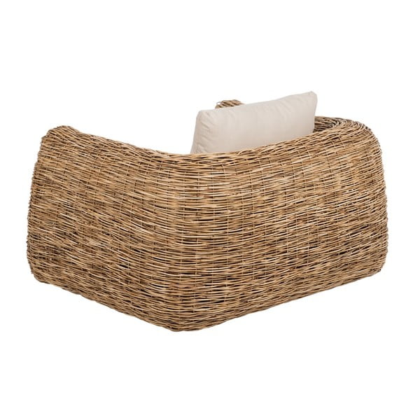 Fotoliu alb/în culoare naturală țesut – Ixia-image-3