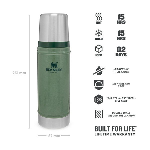 Termos cu cană verde 470 ml – Stanley-image-4