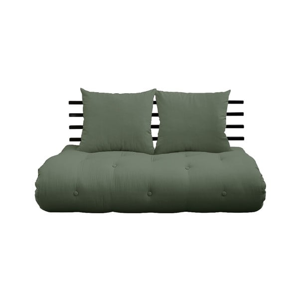 Canapea variabilă Karup Design Shin Sano Black/Olive Green, verde