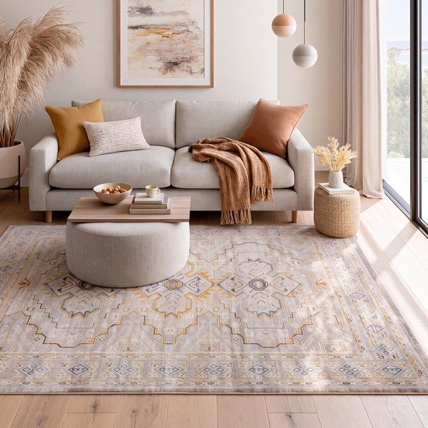 Covor bej 154x230 cm Berta – Universal-image-1