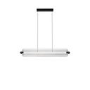 Lustră negru-mat LED cu intensitate reglabilă din sticlă Emery – Nova Luce