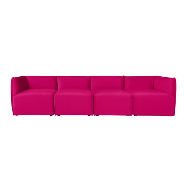 Canapea modulară cu 4 locuri Norrsken Ebbe, roz