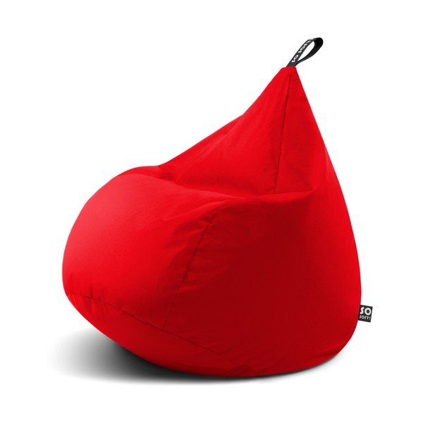 Fotoliu bean bag roșu Drop XL – So Soft?