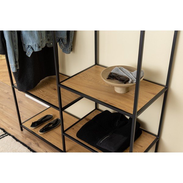 Șifonier   deschis cu aspect de lemn de stejar 122x174 cm Seaford – Actona-image-4