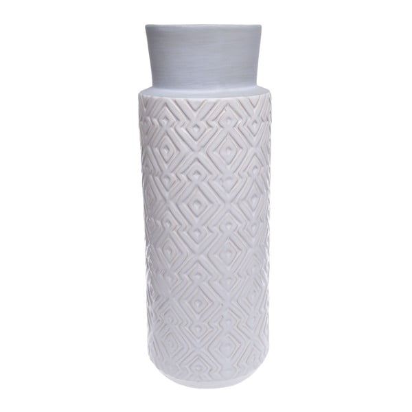 Vază din ceramică Ewax Tribe, 40 cm, alb