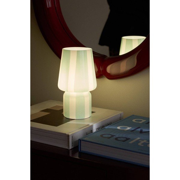 Veioză albă/albastră din sticlă (înălțime 21,5 cm) Carlo – Ellos Home-image-1