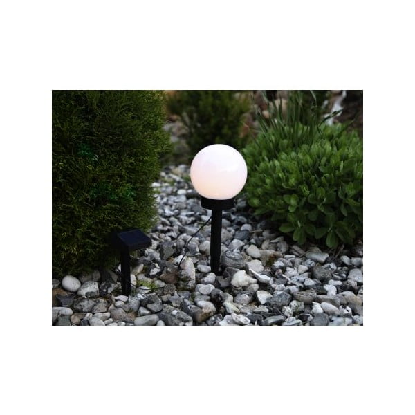 Lampadar solar LED pentru grădină Star Trading Globe Stick, ⌀ 15 cm