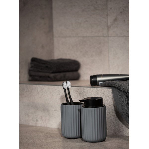 Suport din ceramică pentru periuțe de dinți Wenko Belluno, gri-image-1