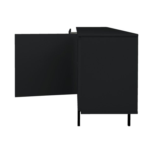 Comodă neagră joasă 210x76 cm Plain – Tenzo-image-4