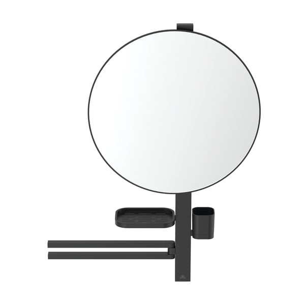 Oglindă de perete cu raft/cu cuier ø 51 cm ALU+ – Ideal Standard