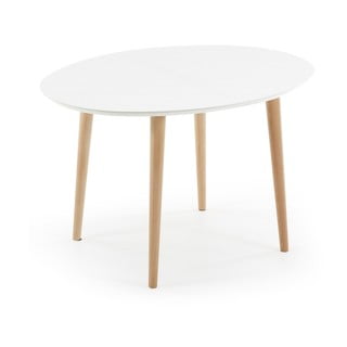 Masă de dining extensibilă Kave Home Oakland, 120 x 90 cm , alb