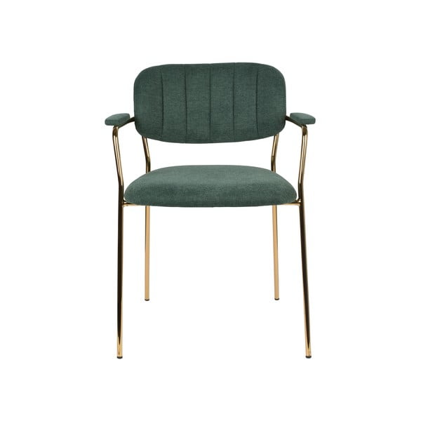 Scaune de dining verde-închis 2 buc. Jolien – White Label-image-2