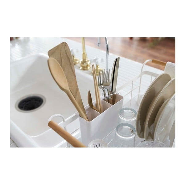 Suport pentru scurs vase cu detalii din lemn de fag YAMAZAKI Tosca-image-2