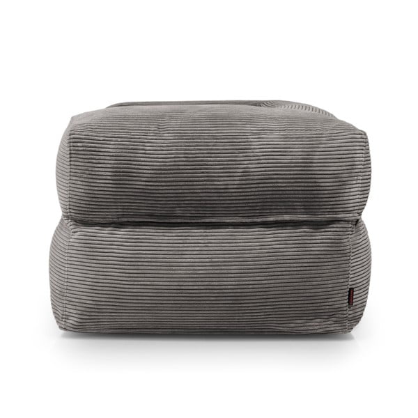 Fotoliu bean bag albastru cu tapițerie din catifea reiată MooG – SLOWDOWN-image-3