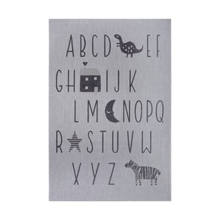 Covor pentru copii Ragami Letters, 160x230 cm, gri