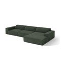 Colțar verde/petrol (cu colț pe partea dreaptă/cu șezlong) Jodie – Micadoni 