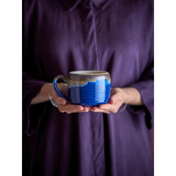 Căni albastre/maro 4 buc. din gresie 400 ml Sheen – Bloomingville-image-2