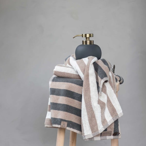 Prosop albastru/gri din bumbac organic 50x90 cm Disorder – Mette Ditmer Denmark-image-1