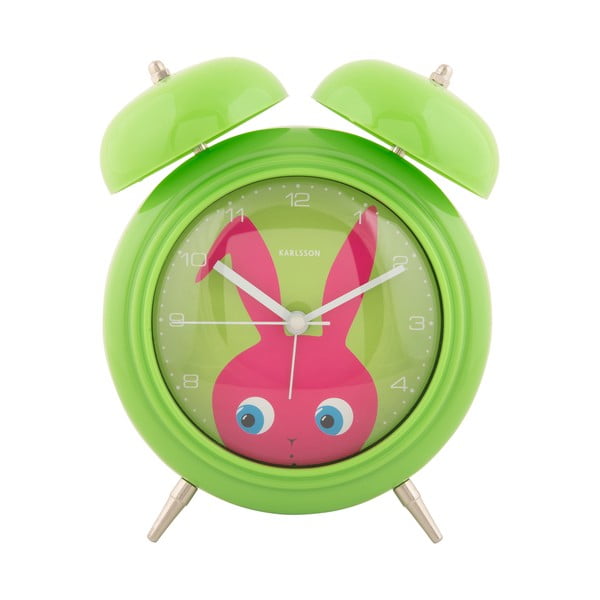 Ceas deșteptător pentru copii ø 15 cm Peekaboo Bunny – Karlsson