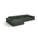 Colțar verde/petrol (cu colț pe partea stângă/cu șezlong) Jodie – Micadoni 