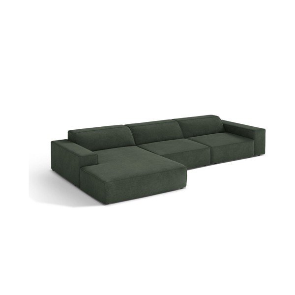 Colțar modular petrol (cu colț pe partea stângă/cu șezlong) Jodie – Micadoni 