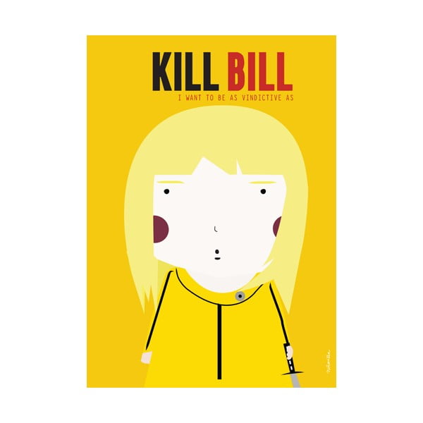 Poster NiñaSilla Kill Bill, 21 x 42 cm