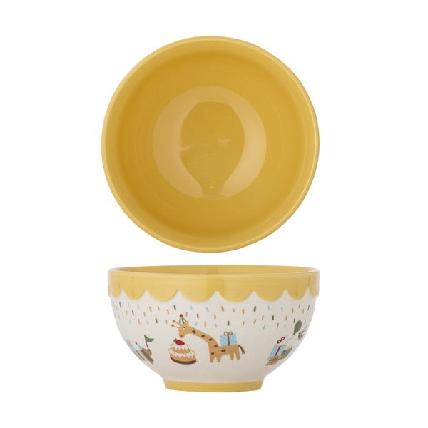 Bol pentru copii galben/crem din gresie ø 13,5 cm Celebrate – Bloomingville Mini-image-4