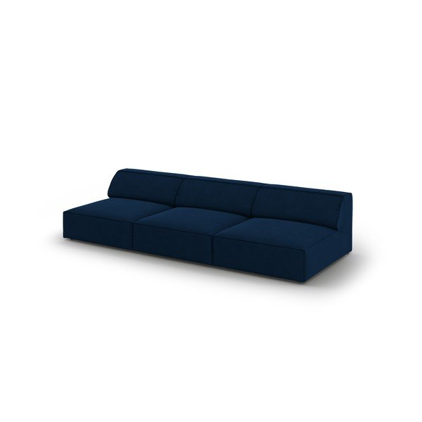 Canapea albastru-închis cu tapițerie din catifea 240 cm Jodie – Micadoni Home-image-4