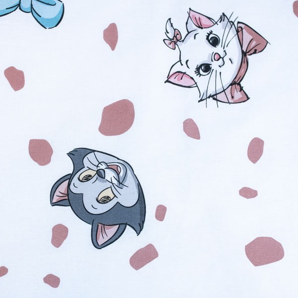 Lenjerie de pat pentru copii albă din bumbac pentru pătuț 100x135 cm Marie Cat "Friends" – Jerry Fabrics-image-4