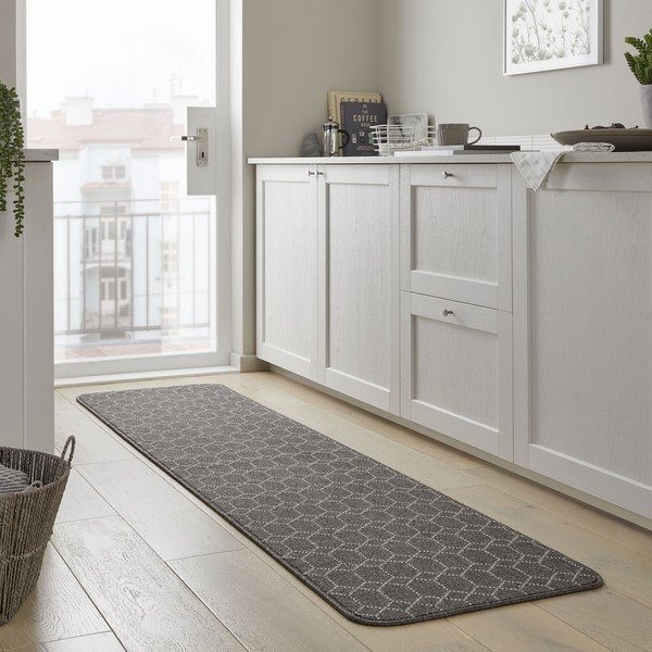 Covor tip traversă gri închis lavabil 57x230 cm Argyll – Flair Rugs-image-1