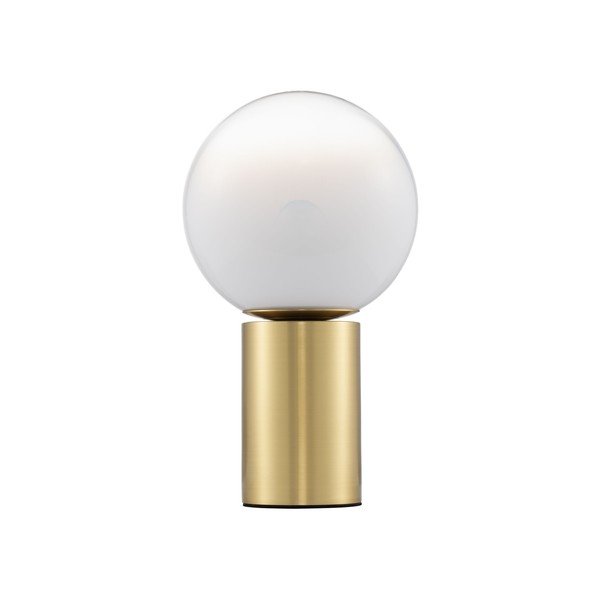 Veioză albă/aurie din sticlă (înălțime 35,5 cm) Vita – Nova Luce