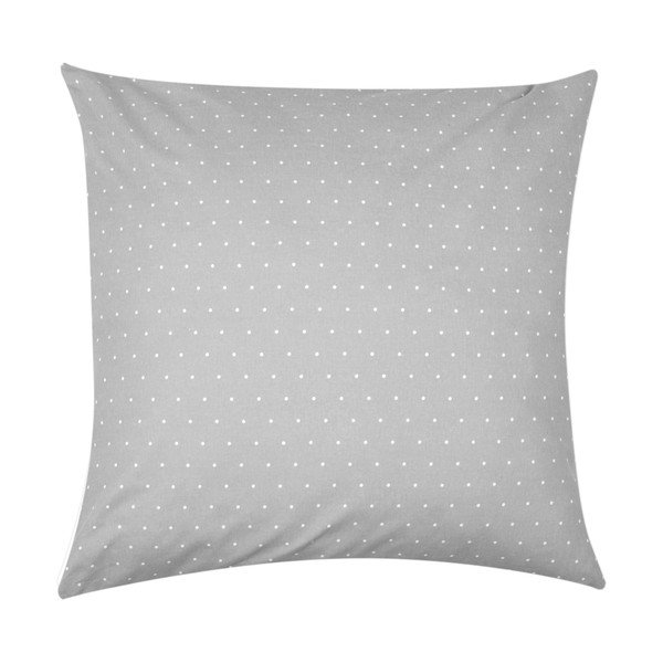 Lenjerie de pat din flanel Fovere Betty, 155 x 220 cm, alb-gri-image-1